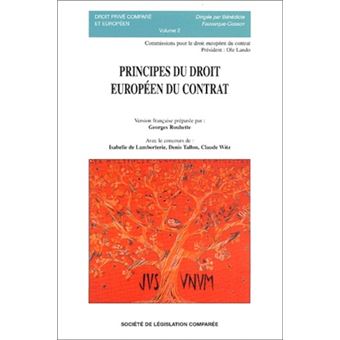 Principes du droit européen du contrat