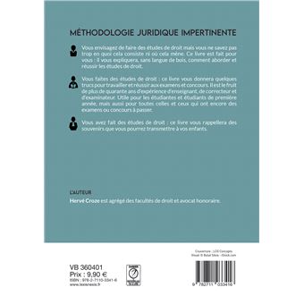 Methodologie juridique impertinente