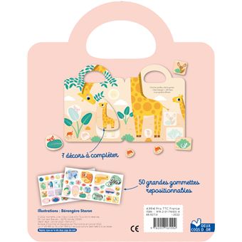 Décors et gommettes - animaux sauvages