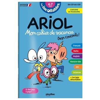 Cahier de vacances Ariol - Les incollables - CP au CE1 - 6/7 ans