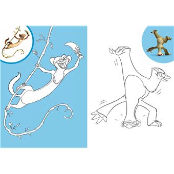L'ÂGE DE GLACE - Mes coloriages avec stickers