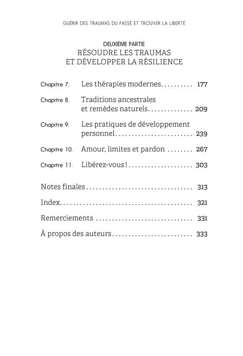 GUERIR DES TRAUMAS DU PASSE ET TROUVER LA LIBERTE. LES ENSEIGNEMENTS DES  TRADITIONS ANCESTRALES, Polizzi Nick pas cher 