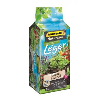 Terreau rempotage plantes vertes & plantes fleuries - Algoflash - 6 L  Algoflash