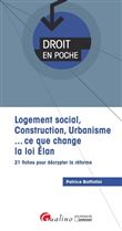 Logement social, construction, urbanisme... ce que change la loi elan