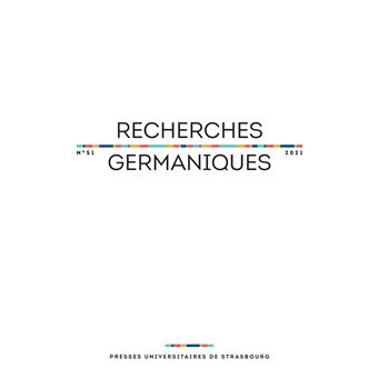 Recherches germaniques N.51