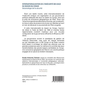 Internationalisation de l'insécurité des eaux du bassin du Congo