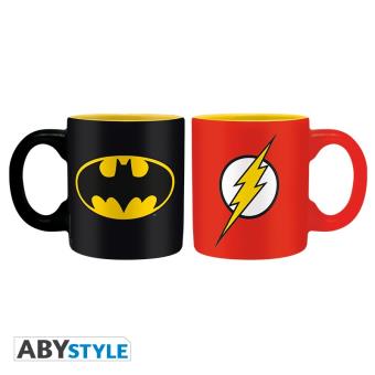 Set 2 mini-mugs DC Comics Batman & Flash ABYstyle 110 ML - 1