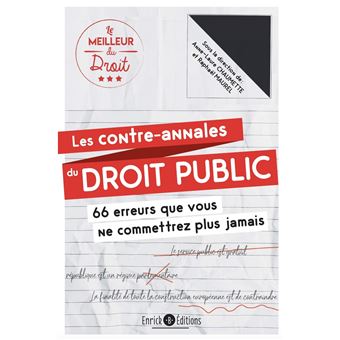 Les contre-annales du droit public