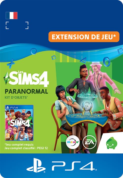 Code de telechargement extension DLC Les Sims 4 Kit d’objets Paranormal PS4