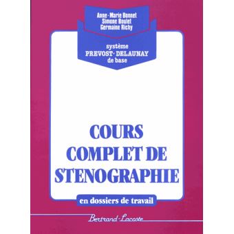 Cours Complet De Steno En Dossier Pochette De L Eleve Dossier Rose Broche Anne Marie Bonnet Simone Boulet Germaine Richy Achat Livre Fnac
