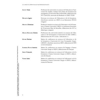 Le cadre de l'apprentissage par problématisation