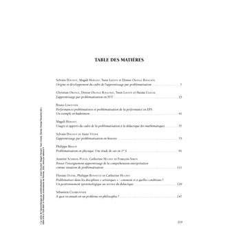 Le cadre de l'apprentissage par problématisation