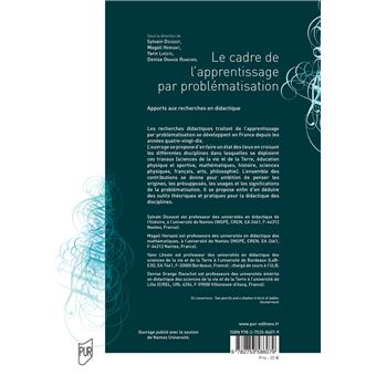 Le cadre de l'apprentissage par problématisation