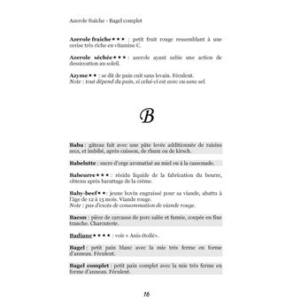 Dictionnaire alimentaire du régime sans sel
