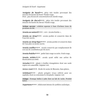 Dictionnaire alimentaire du régime sans sel