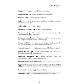 Dictionnaire alimentaire du régime sans sel