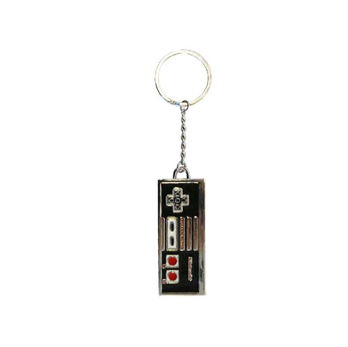 NINTENDO-CONTROLLER ENAMELED METAL KEYCHAIN