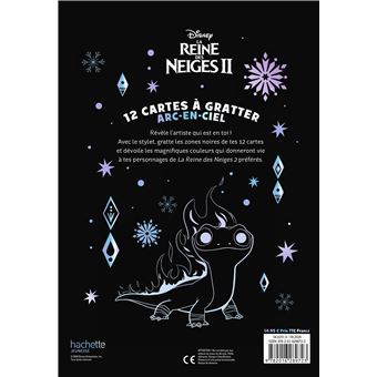 LA REINE DES NEIGES 2 - Les Ateliers Disney - 12 cartes à gratter arc-en-ciel - Disney