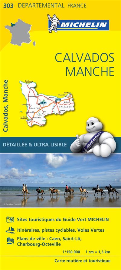 Carte Departemental Michelin Calvados Manche Echelle 1 150 000 Broche Collectif Michelin Achat Livre Fnac