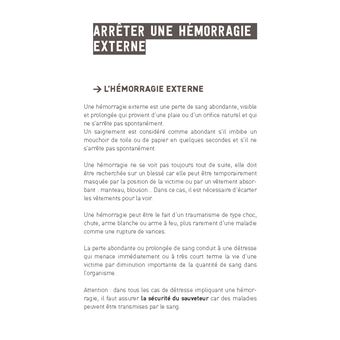 Premiers secours spécial attentat