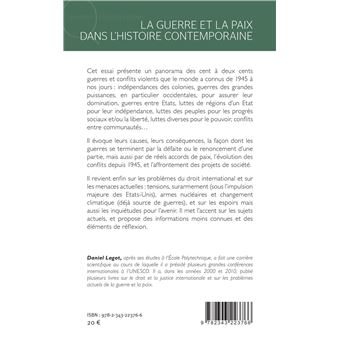 La guerre et la paix dans l'histoire contemporaine