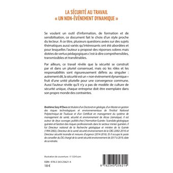 La sécurité au travail "un non-événement dynamique"