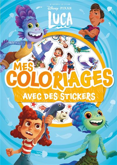 luca luca mes coloriages avec stickers disney pixar disney pixar broche achat livre fnac