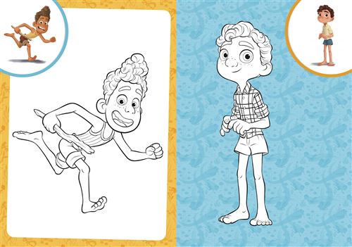 luca luca mes coloriages avec stickers disney pixar disney pixar broche achat livre fnac