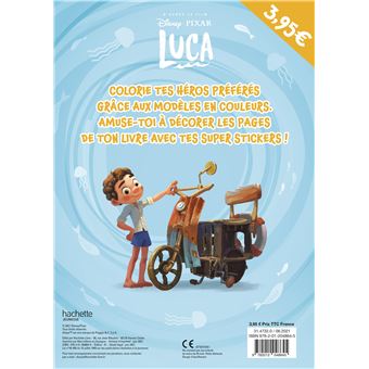LUCA - Mes Coloriages avec Stickers - Disney Pixar