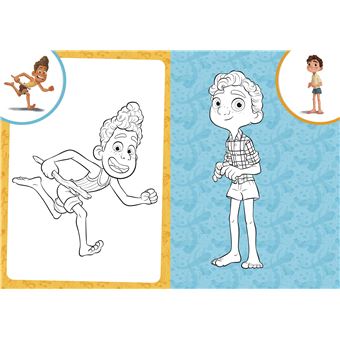 LUCA - Mes Coloriages avec Stickers - Disney Pixar
