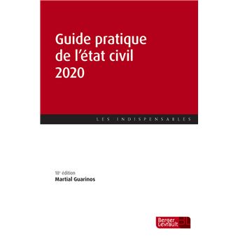 Guide pratique de l'état civil 2020 (18e éd.)