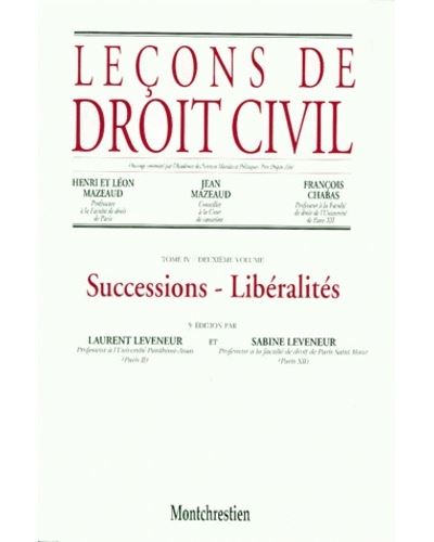 Leçons de droit civil