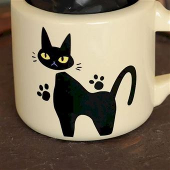 Soliflore Kiki la petite sorcière Ghibli Jiji dans sa tasse