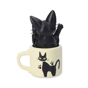 Soliflore Kiki la petite sorcière Ghibli Jiji dans sa tasse