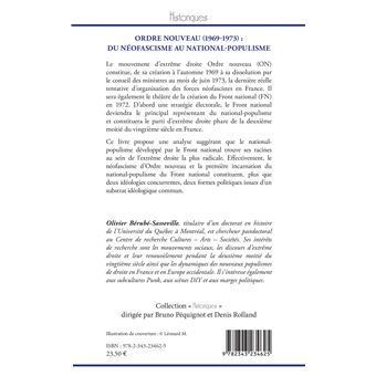 Ordre nouveau (1969-1973) :