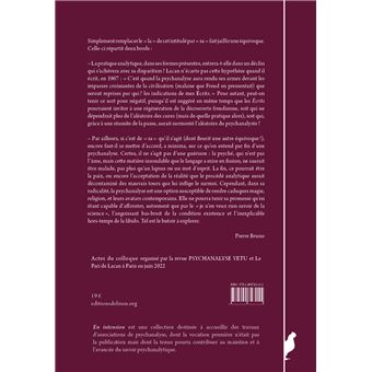 En finir avec la psychanalyse ?