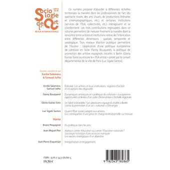 Les artistes et leurs institutions : registres d'action et réceptions des dispositifs