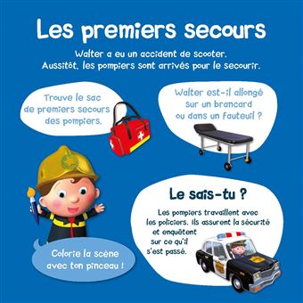 Pinceau surprise P'tit garçon - Les pompiers