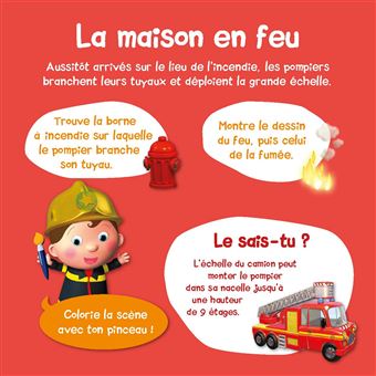 Pinceau surprise P'tit garçon - Les pompiers