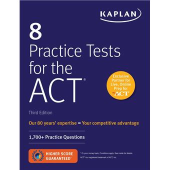 8 Practice Tests for the ACT: 1,700+ Practice Questions - 1