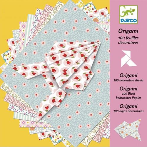 Set de 100 feuilles décoratives Origami Djeco
