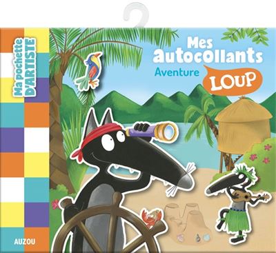Ma pochette d'autocollants loup - aventure - Orianne Lallemand - broché