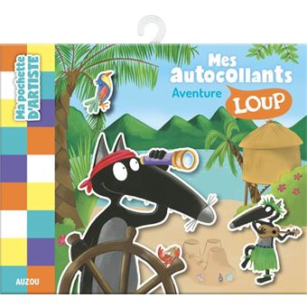 Ma pochette d'artiste - ma pochette d'autocollants loup - aventure