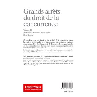 Grands arrêts du droit de la concurrence