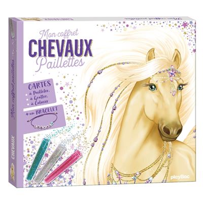 Mon coffret paillettes - Chevaux -  Ad'lynh - Boîte ou accessoire
