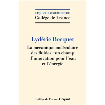 La mécanique moléculaire des fluides