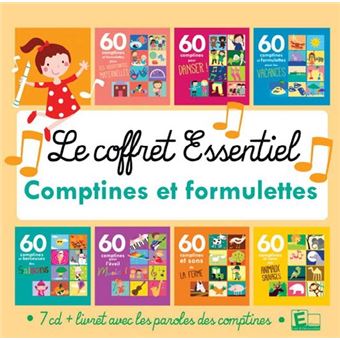 Le Coffret Essentiel Comptines et formulettes Inclus un livret de 172 pages