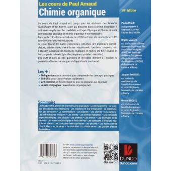 Chimie organique paul arnaud pdf gratuitement