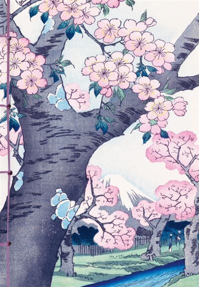 Carnet Hazan Les cerisiers en fleurs dans l'estampe japonaise 12 x 17 cm (papeterie)