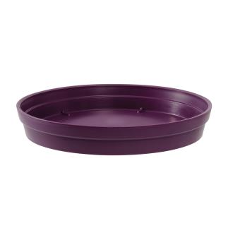 Soucoupe Toscane Taupe Ronde Diam. 34,5 Cm EDA Plastiques - Pour Pots 43L 50L 67L